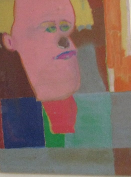 Homme seul - Pastel sur papier - 40cmx50cm